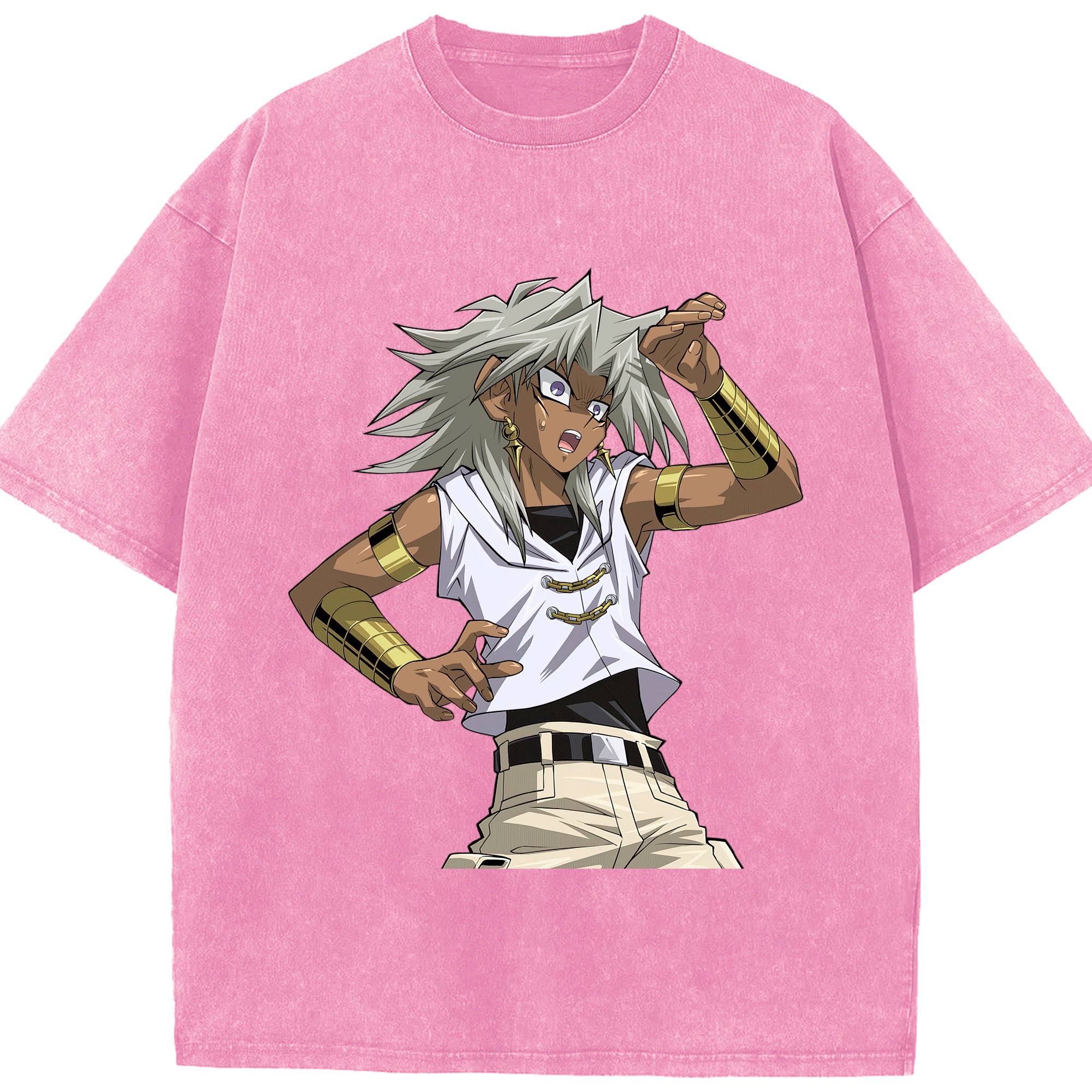 （画像用） 遊☆戯☆王 Yu-Gi-Oh! 綿100% ヴィンテージ風 半袖Tシャツ（フロントプリント）